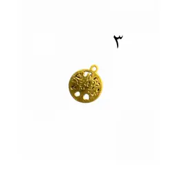 آویز ساعت استیل طلایی