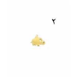 آویز ساعت استیل طلایی