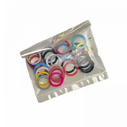 پک حلقه پلاستیکی 1.5 سانتی رنگارنگ