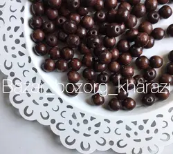 مهره چوبی گرد قهوه ای 25 گرمی