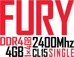 رم ۴گیگابایت کینگستون RAM Kingston HyperX Fury 4GB DDR4