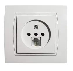 پریز تلفن دو منظوره پارت مدل آذین