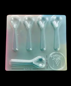 طلق شکلات طرح قاشق