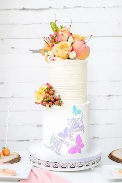 استنسیل پروانه و حاشیه