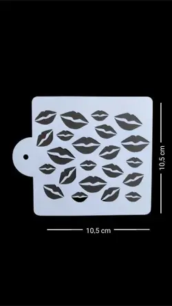 شابلون کوچک کوکی مدل لب