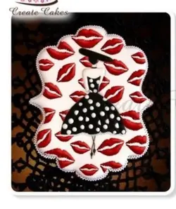 شابلون کوچک کوکی مدل لب