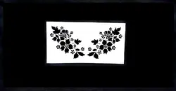 استسیل دور کیک طرح حاشیه و گل