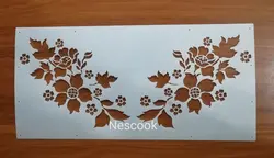 استسیل دور کیک طرح حاشیه و گل