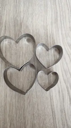 کاتر استیل چهار رقمه قلب