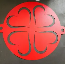 شابلون روی کیک 4 قلب