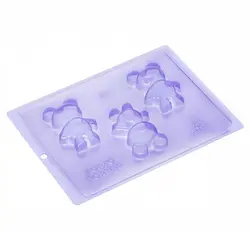 طلق شکلات خرس  3 عددی کوچک