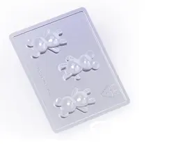 طلق شکلات خرس  3 عددی کوچک