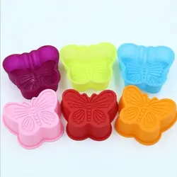 قالب سیلیکونی دسری یکنفره طرح پروانه