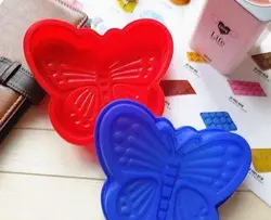 قالب سیلیکونی دسری یکنفره طرح پروانه