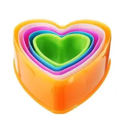 کاتر پلاستیکی قلب رنگی