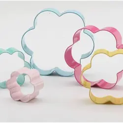 کاتر رنگی 5 عددی طرح گل