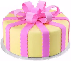 غلطک روبان بنفش مخصوص شیرینی و فوندانت