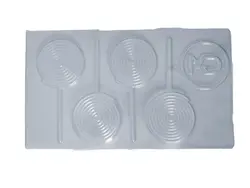 طلق شکلات طرح آبنبات نی دار