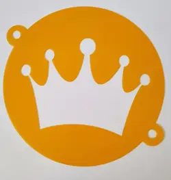 شابلون روی کیک تاج