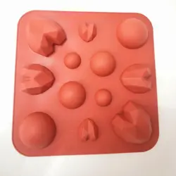 قالب سیلیکونی میکس قلب و نیم گرد