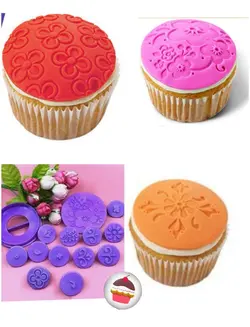 کاتر مافین و چاپ فوندانت و حلوا 14 تیکه