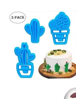 کاتر پلاستیکی 3تیکه کاکتوس