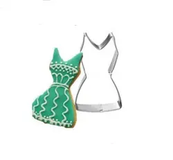 کاتر شیرینی پزی طرح لباس زنانه