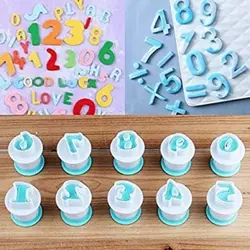 کاتر فشاری  اعداد لاتین متوسط