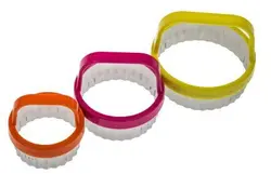 کاتر 3عددفلزی دسته دار کنگره ای