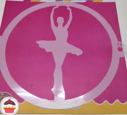 شابلون روی کیک خارجی مدل بالرین