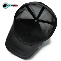 کلاه پشت توری چرم با طرح Vuitton - کلاهسان