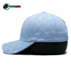 کلاه بیسبالی NY مدل پارچه طرح دار - کلاهسان