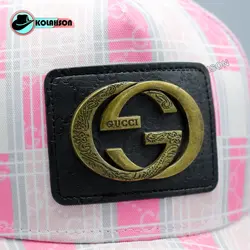 کلاه پشت توری طرح Gucci مدل چهار خونه - کلاهسان