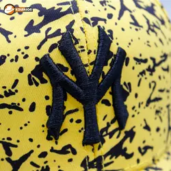 کلاه بیسبالی طرح آبرنگ پاشیده شده طرح NY - کلاهسان