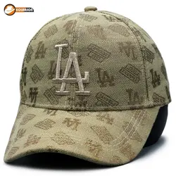 کلاه بیسبالی طرح LA مدل نقره کوب - کلاهسان