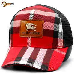کلاه پشت توری طرح Burberry | کلاهسان