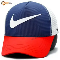 کلاه پشت توری Nike مدل قاب راه راه | کلاهسان