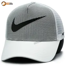 کلاه پشت توری Nike مدل قاب راه راه | کلاهسان