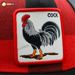 کلاه پشت توری Goorinbros مدل چهار خونه طرح Cock | کلاهسان