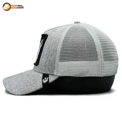 کلاه پشت توری Goorinbros طرح LoneWolf ملانژ | کلاهسان