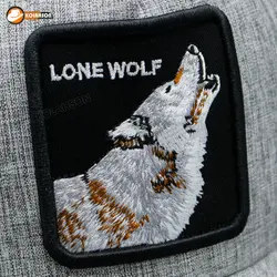 کلاه پشت توری Goorinbros طرح LoneWolf ملانژ | کلاهسان