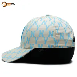 کلاه بیسبالی طرح NY با پارچه طرح دار | کلاهسان