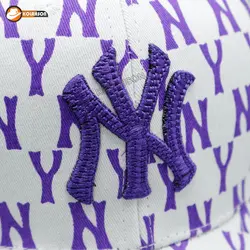 کلاه بیسبالی طرح NY با پارچه طرح دار | کلاهسان