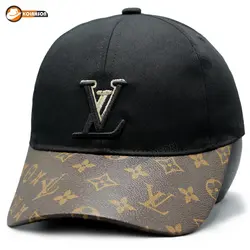 کلاه بیسبالی طرح LV مدل نقاب چرم طرح دار | کلاهسان