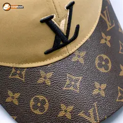 کلاه بیسبالی طرح LV مدل نقاب چرم طرح دار | کلاهسان