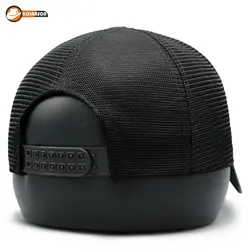 کلاه پشت توری نقاب چرمی کوتاه طرح Jordan | کلاهسان