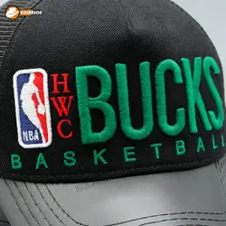 کلاه نقاب کوتاه چرم طرح Bucks NBA | کلاهسان
