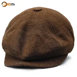 کلاه نیوزبوی طرح ساده قهوه‌ای 1 | کلاهسان