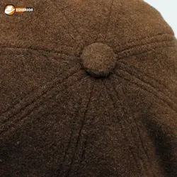 کلاه نیوزبوی طرح ساده قهوه‌ای 1 | کلاهسان