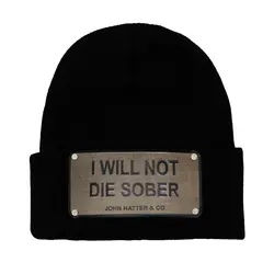 کلاه بافت زمستانه I Will Not Die Sober | کلاهسان